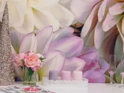 Pink Flower Wallpaper 12 Pink Flower Wallpaper -Wallpaper Mural Shop Pink Flower Wallpaper Close up View About Murals