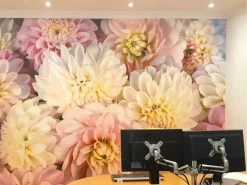 Pink Flower Wallpaper 10 Pink Flower Wallpaper -Wallpaper Mural Shop Pink Flower Wallpaper Office About Murals