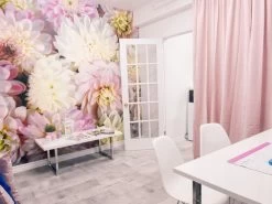 Pink Flower Wallpaper 11 Pink Flower Wallpaper -Wallpaper Mural Shop Pink Wallpaper Spa About Murals