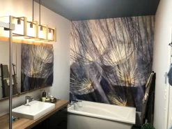 Purple Blue Dandelion Wallpaper 9 Purple Blue Dandelion Wallpaper -Wallpaper Mural Shop Purple Blue Dandelion Wallpaper Bathroom About Murals 1