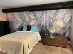 Dandelion Wallpaper -Wallpaper Mural Shop Purple Blue Dandelion Wallpaper Loft Bedroom About Murals