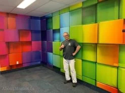 Rainbow Cubes Wall Mural 11 Rainbow Cubes Wall Mural -Wallpaper Mural Shop Rainbow Cubes Wall Mural Office min