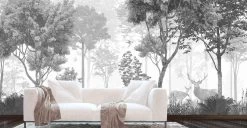 Retro Forest Wallpaper