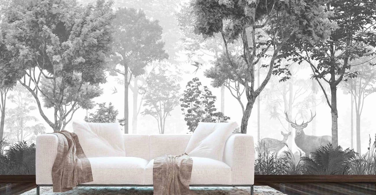 Retro Forest Wallpaper 1 Retro Forest Wallpaper