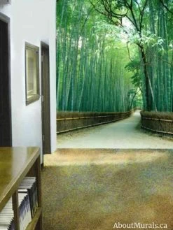 Sagano Bamboo Forest Wall Mural -Wallpaper Mural Shop Sagano Bamboo Forest Wall Mural Library min