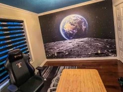 Space Earth Wallpaper 11 Space Earth Wallpaper -Wallpaper Mural Shop Space Earth Wallpaper Home Office About Murals