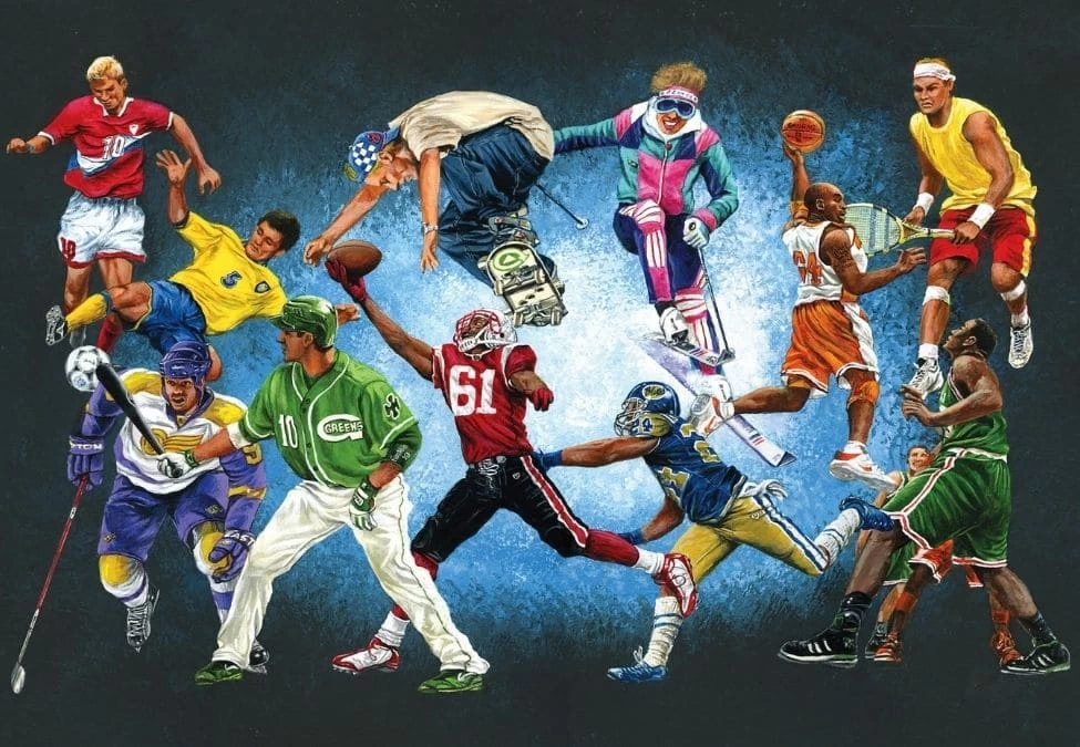Sports Unlimited Wall Mural 2 Sports Unlimited Wall Mural - Image 2