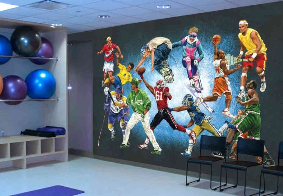 Sports Unlimited Wall Mural 1 Sports Unlimited Wall Mural