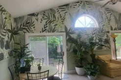 Tropical Leaf Wallpaper 10 Tropical Leaf Wallpaper -Wallpaper Mural Shop Tropical Leaf Wallpaper Living Room About Murals 1