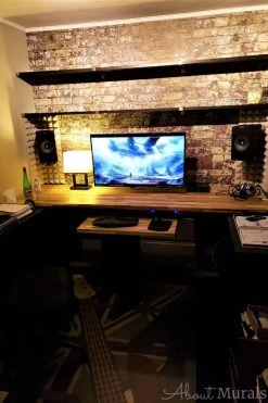 Vintage Brick Wallpaper 10 Vintage Brick Wallpaper -Wallpaper Mural Shop Vintage Brick Wall Mural Office min