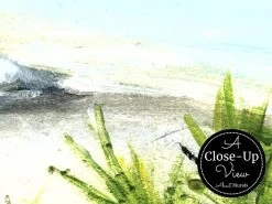 Watercolor Beach Wallpaper 6 Watercolor Beach Wallpaper -Wallpaper Mural Shop Watercolor Beach Wallpaper Close up About Murals