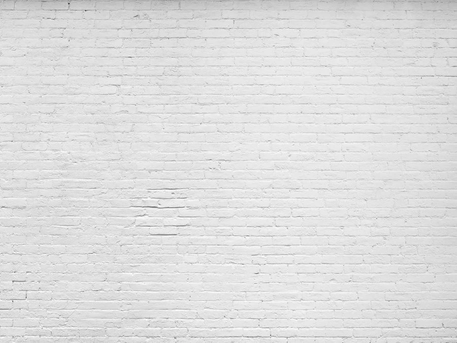 White Brick Wall Mural 2 White Brick Wall Mural - Image 2