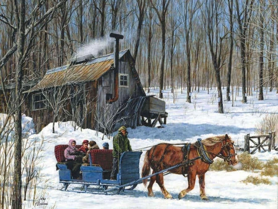 Winter Cabin Wallpaper 2 Winter Cabin Wallpaper - Image 2