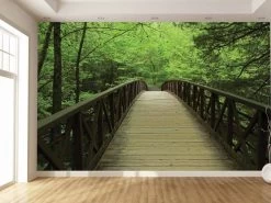 Wood Bridge Wallpaper