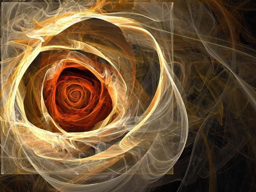 Yellow Fractal Flower Wallpaper 2 Yellow Fractal Flower Wallpaper - Image 2